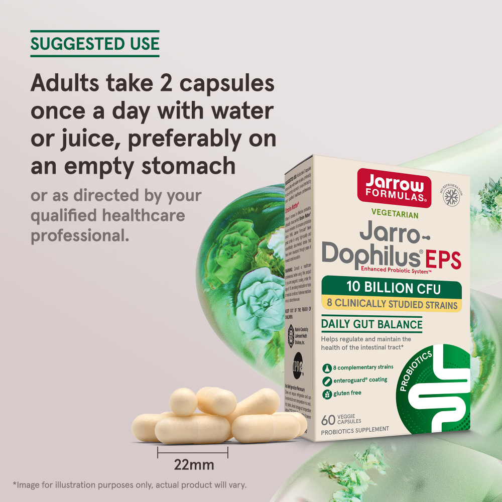 Jarrow Formulas, Jarro-Dophilus® EPS, 60 растительных капсул (5 млрд КОЕ в 1 капсуле)