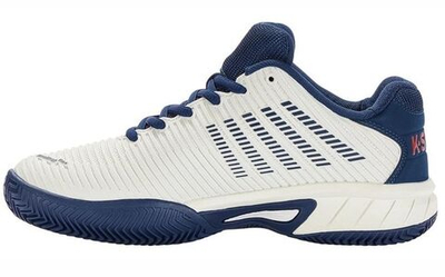 детские Кроссовки теннисные K-Swiss Hypercourt Express 2 HB - blanc de blanc/blue opal/lollipop