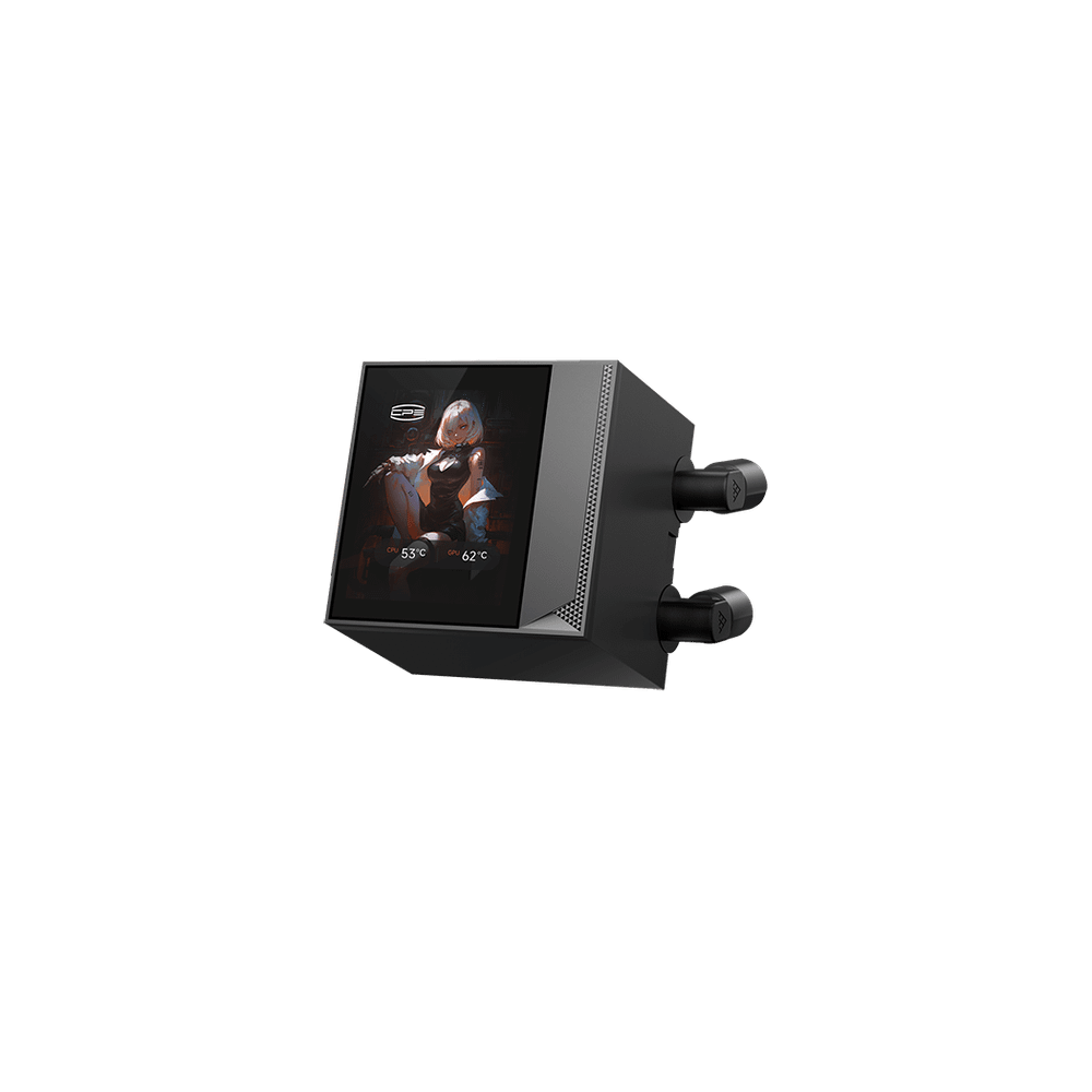Водяное охлаждение для CPU PCCooler DC360 Pro ARGB Display BK 280W 1200/1700/1851/AM4/AM5 Черный