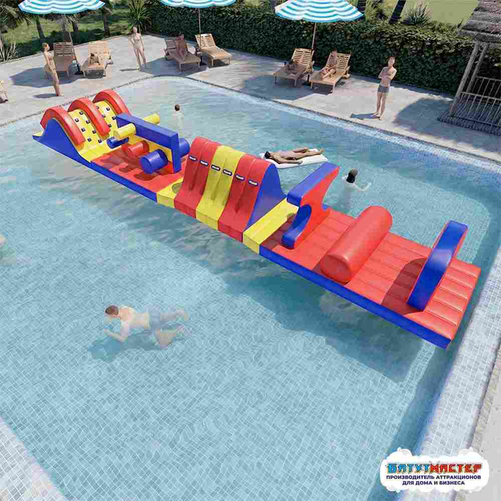 Надувной аквапарк на воде «Полоса экстрима» 20×2×1,5 м