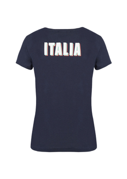 Женская теннисная футболка EA7 Women Jersey T-Shirt - navy blue