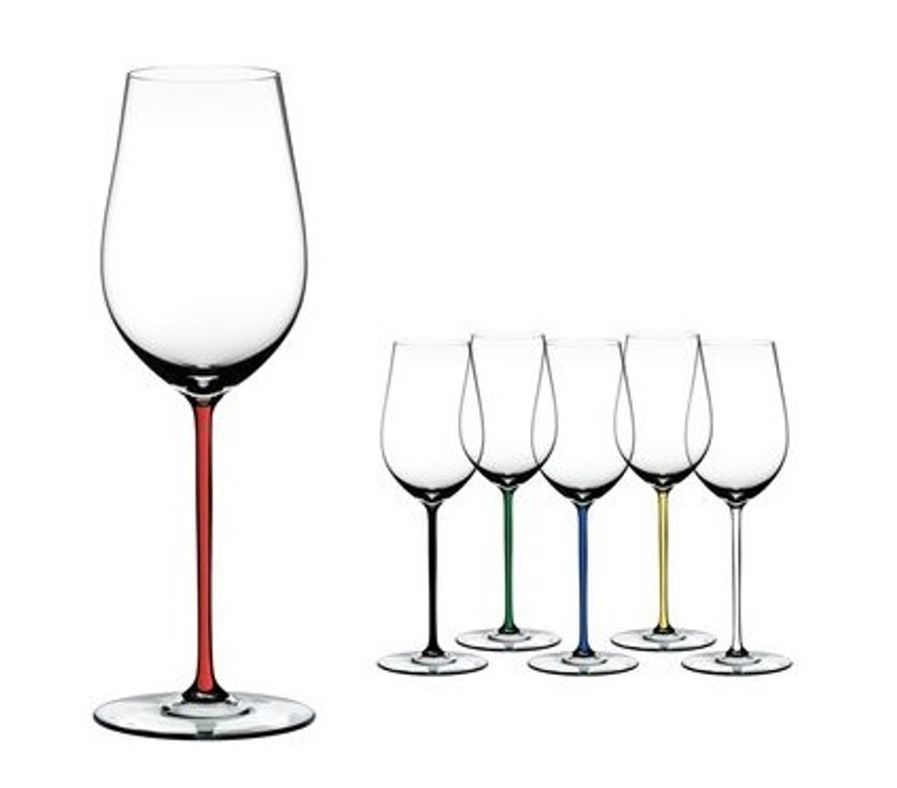 Fatto a Mano - Фужер Riesling/Zinfandel 395 мл хрустальное стекло с красной ножкой (stemglass)