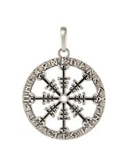 Оберег Шлем ужаса из серебра