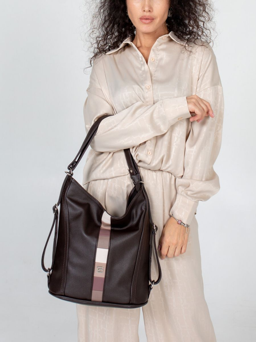 GERA Сумка-рюкзак женская через плечо, трансформер