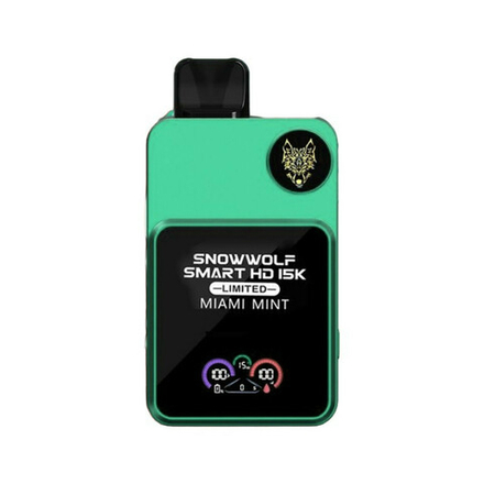 Snowwolf Smart HD 15K Майами-мята 15000 затяжек 20мг (2%)