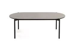 "Диего" журнальный стол из HPL 120х60 H40, каркас темно-серый (RAL7024), цвет "серый гранит"