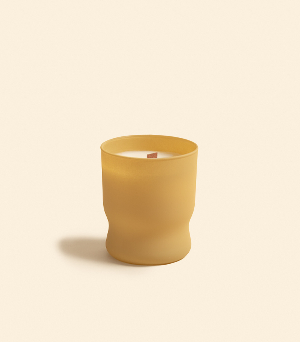Свеча Wood Noor yellow