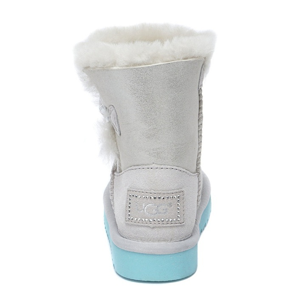 Ugg Kids Bailey Button I Do White