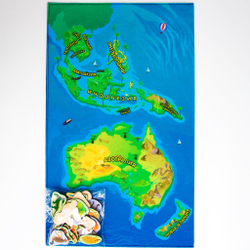 1_Обучающая игра из фетра "Карта Австралии и Азии"