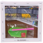 Алмазная мозаика на подрамнике с полным заполнением «МИР ЯРКИХ КРАСОК», радужная сова, 20*20см