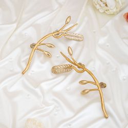 Ручка мебельная скоба Oliva Branch (Олива Бранч) левая Айвори