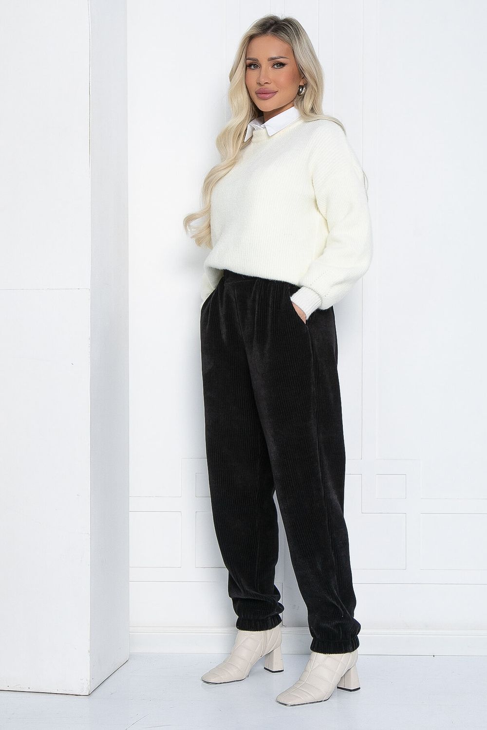 Брюки Кассандра (черные) Б12382-44 LT Collection