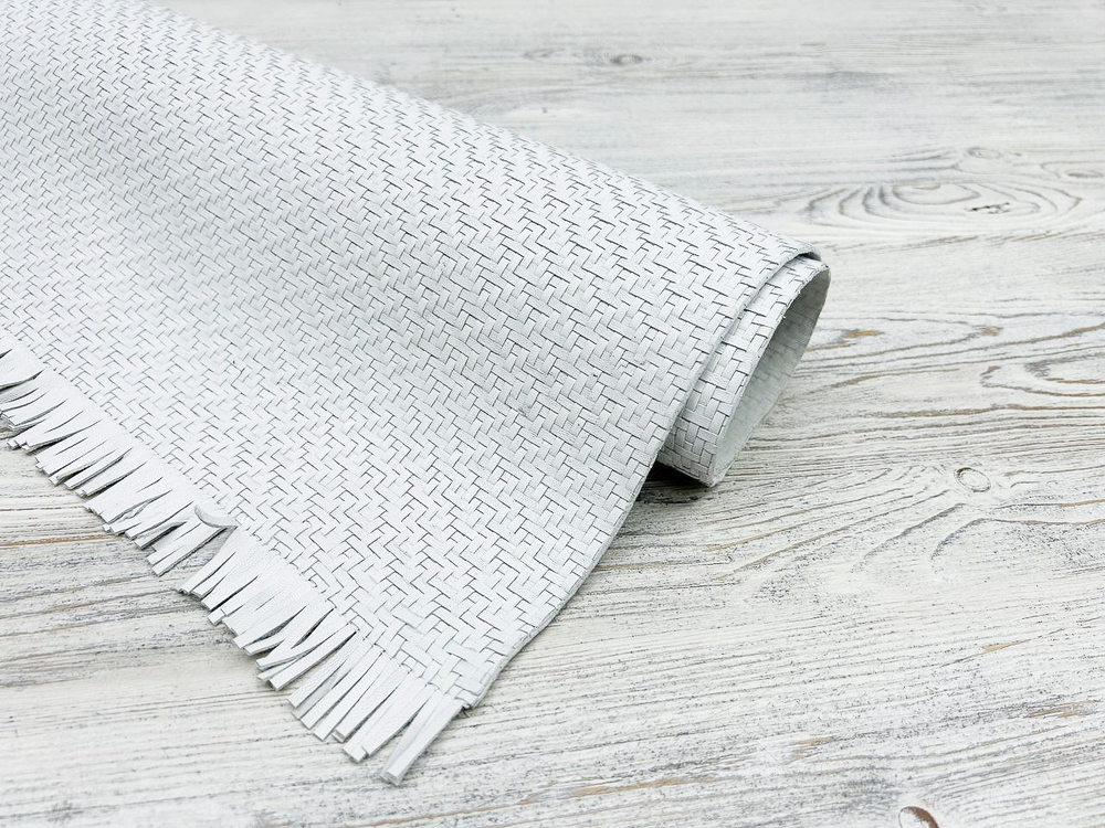 Boheme Royal White, натуральная кожа, полотно 64х100см
