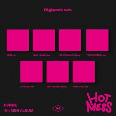 Альбом EVNNE - HOT MESS 4th Mini Album DIGIPACK 7 Version SET