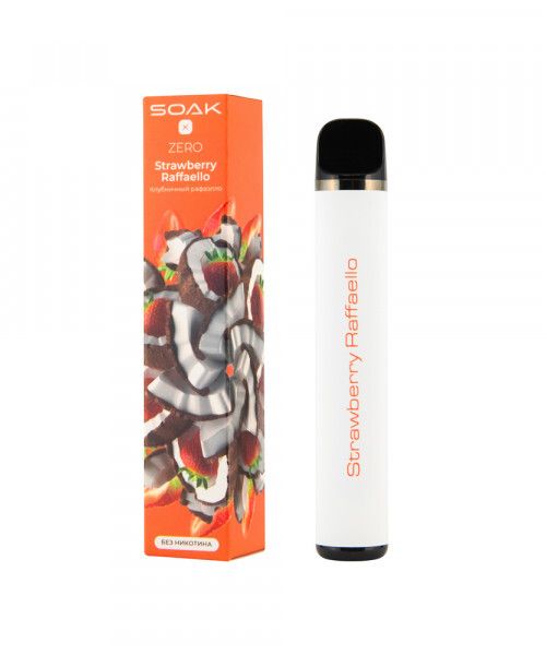Купить Одноразовый Pod Soak X ZERO - Strawberry Raffaello (1500 затяжек)