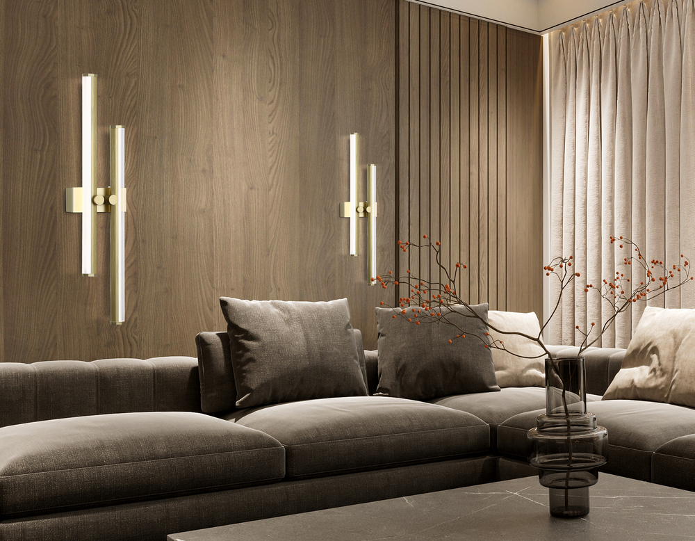 FL6154 GD золото 18W 3000K-6400K 510*120*65