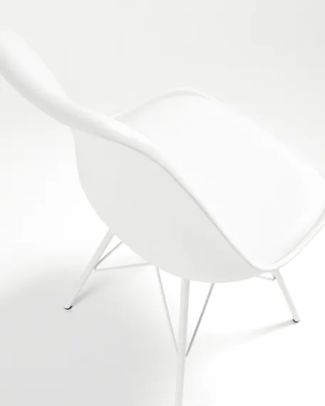 Стул Lars Metal белый | La Forma | Купить в Hallberg.ru