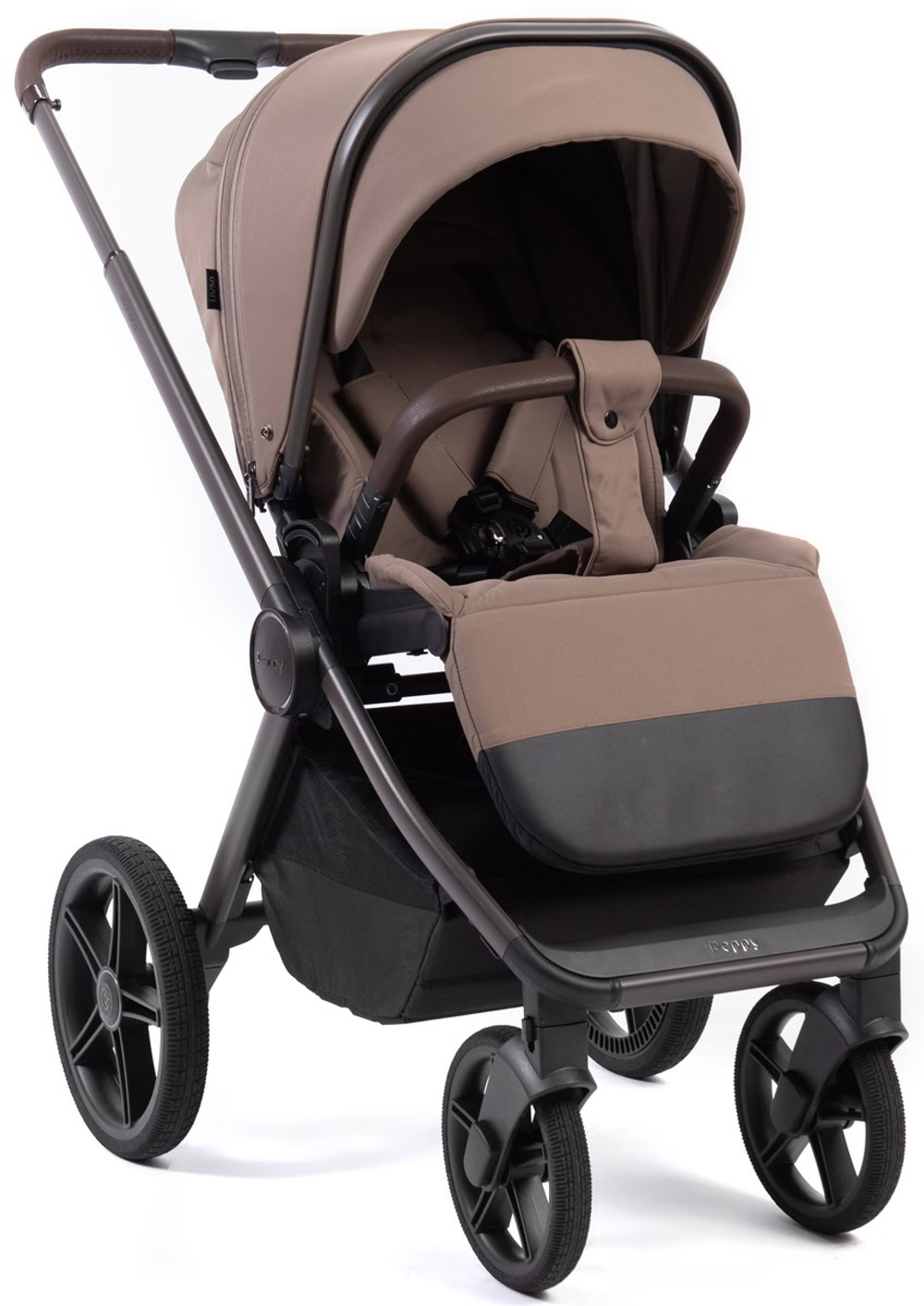 Детская коляска Peppy Monaco Thermo 3 в 1 с автокреслом Rise Milk Mocco