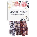 Резинки для волос НАБОР 6 шт., мягкие, средние, с принтом, MONTE VITA, 457070