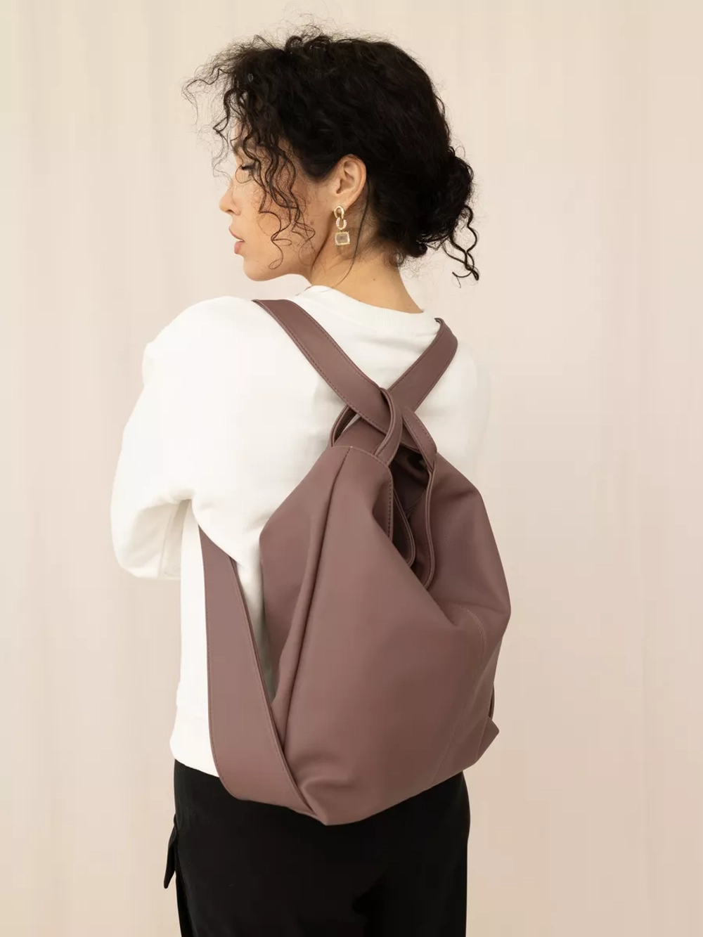 Сумка рюкзак через плечо большая трансформер