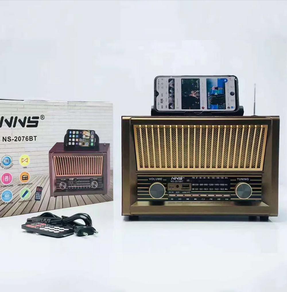 Радиоприемник в стиле ретро+MP3 плеер, Bluetooth NNS NS-2076BT
