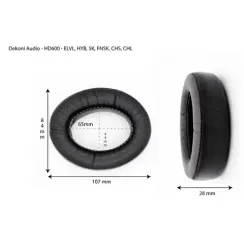 Dekoni Audio Elite Sheepskin Ear Pad Set for Sennheiser HD600
