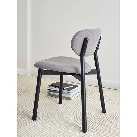 Стул Round, дымчато-серая рогожка