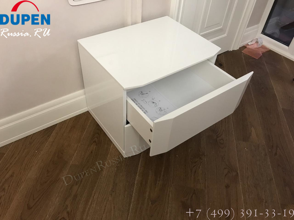 Тумба прикроватная DUPEN M-102 белая