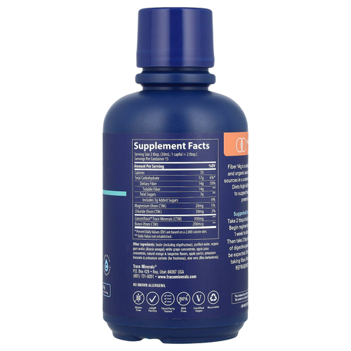 Trace, Клетчатка, апельсин и мандарин, 14 г, 444 мл (15 жидк. унц.)