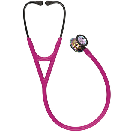 Стетоскоп Littmann Cardiology IV, малиновый, радужная акустическая головка, дымчаты ствол (6241)