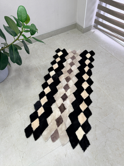 Меховой Коврик прикроватный накидка на кресло из овчины