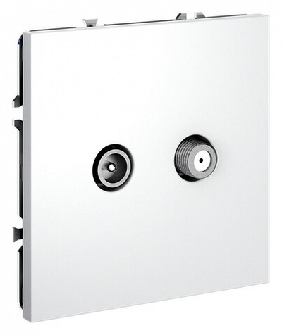 ТВ-розетка и SAT-розетка оконечная без рамки Voltum S70 VLS060402