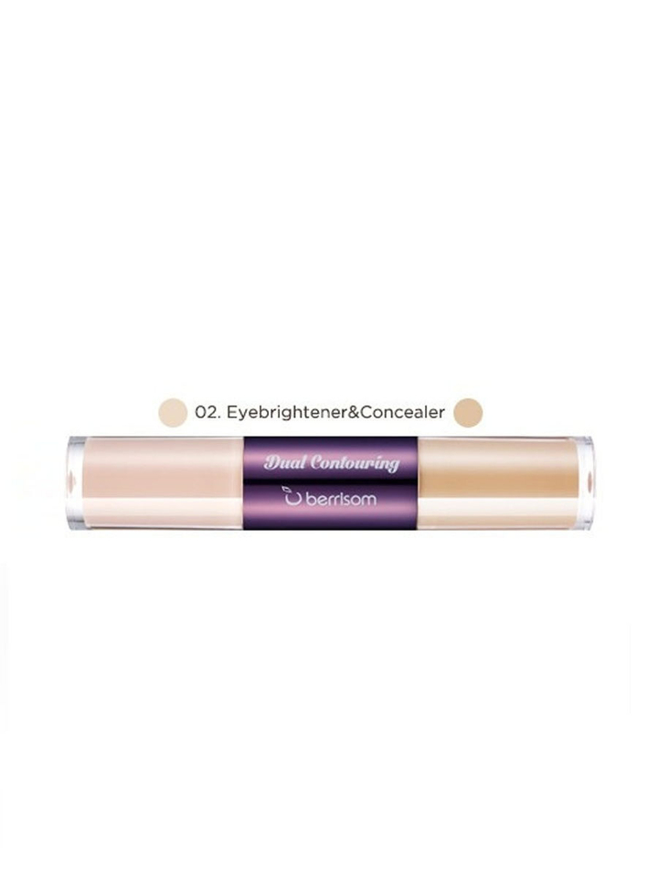 Консилер для лица 2в1 Berrisom #2 Oops Dual Contouring Eye Brightening and Concealer двусторонний 3.5 + 3.5 г