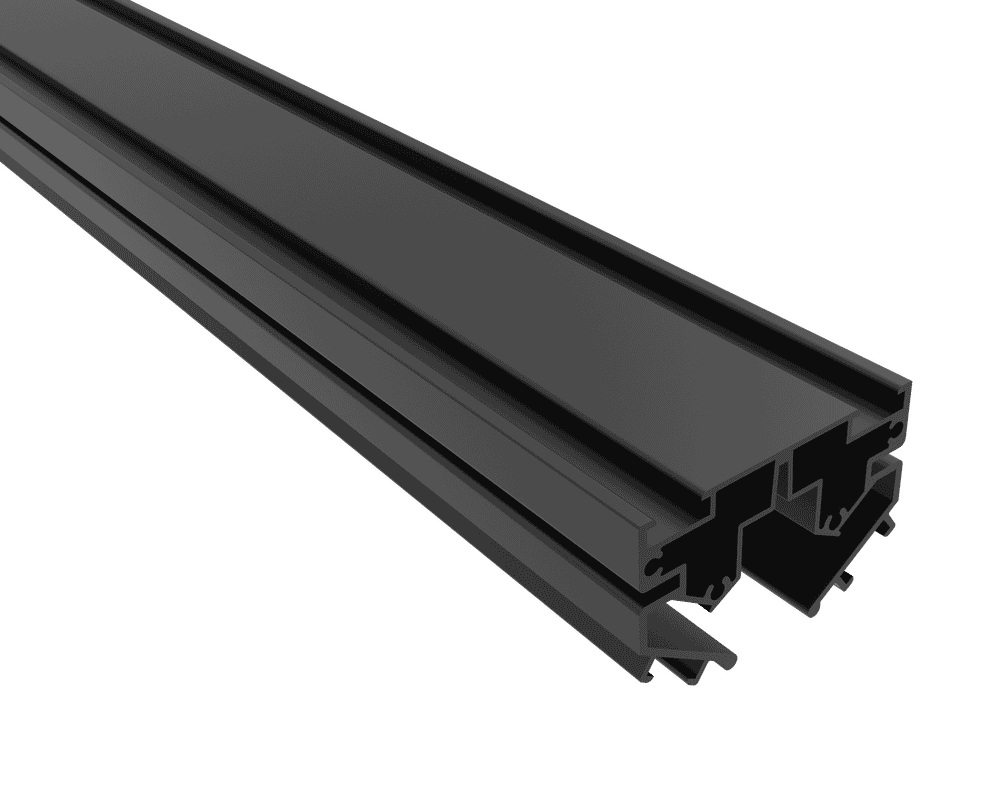 Встраиваемый магнитный шинопровод в натяжной ПВХ потолок Crystal Lux CLT 0.136 01 L2000 BL