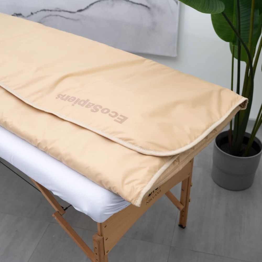 Термоодеяло для обертывания и инфракрасной сауны EcoSapiens Infrasauna 220х180 см бежевое