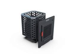 Банная печь Душа-15 Сетка Перфорация панорама