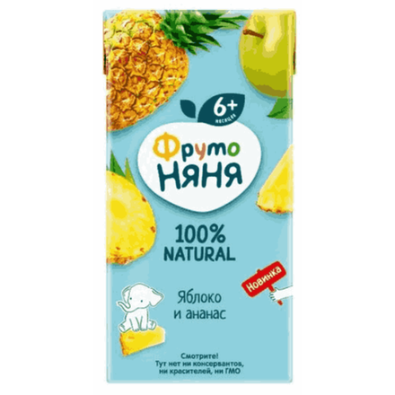 Сок Фруто Няня из яблоко и ананас 0,2 л