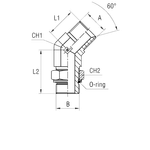 Штуцер FRG45 BSP 3/4 - BSP 3/4