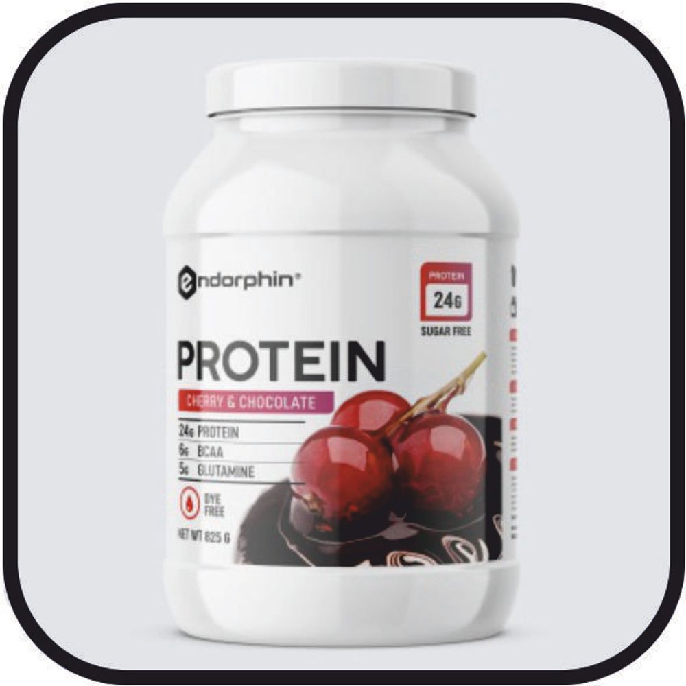 Протеин Endorphin Whey Protein банка, 825 г вишня в шоколаде