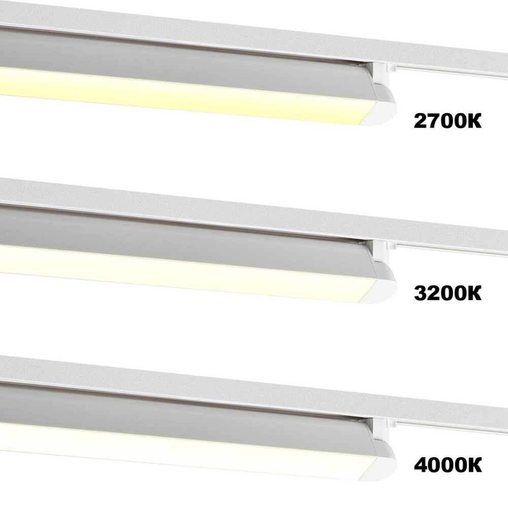 359794 PORT NT25 236 белый Светильник однофазный двухжильный трековый с переключ. цв. температуры IP20 LED 24W 180-265V 2700К/3200К/4000К ITER
