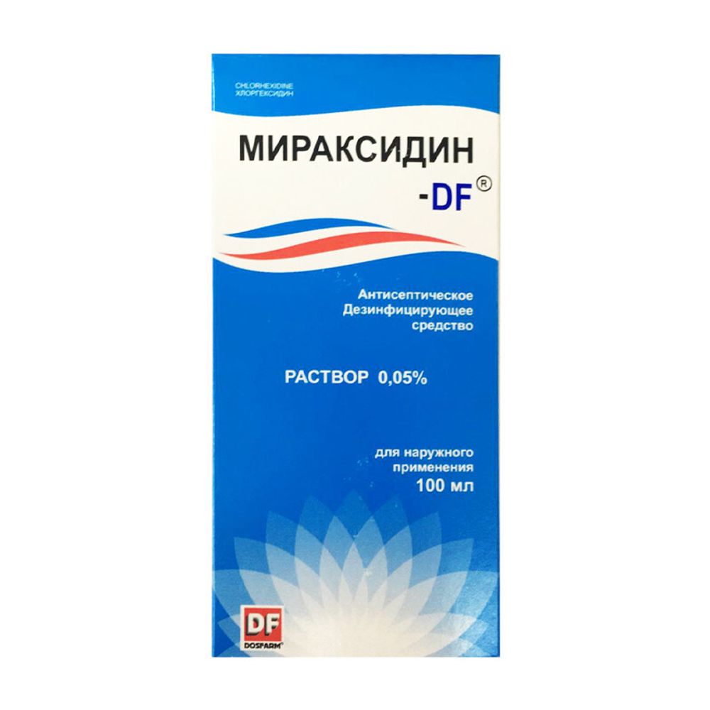 Мираксидин-DF 0.05% 100мл р-р д/мест и нар прим