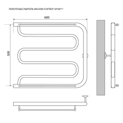 Полотенцесушитель MELODIA Foxtrot 50/60 (MTRFT5060)