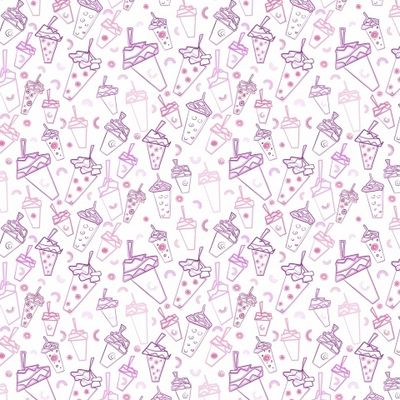 Летние стаканчики на белом фоне