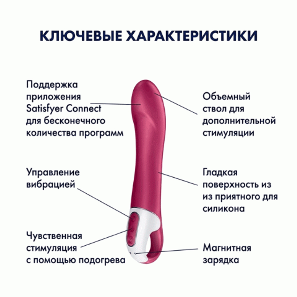 Вибратор Satisfyer Big Heat с подогревом (Connect App)