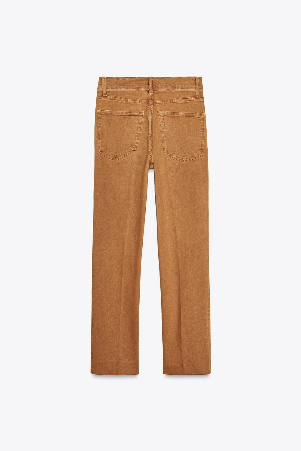 Джинсы bootcut cropped с высокой посадкой — zw collection