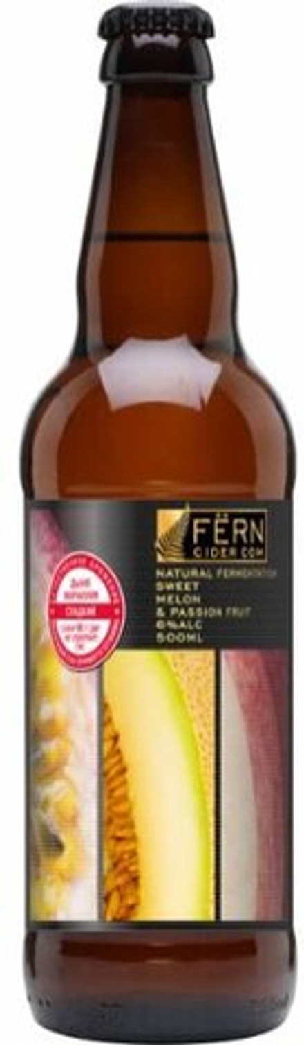 Сидр "Fern" Яблочный сладкий с дыней и маракуйей 6% 0,5л. Роял Фрут Бел