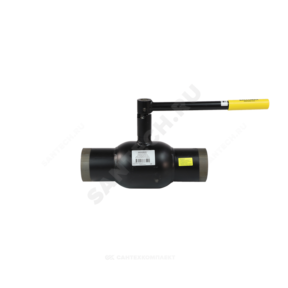 Кран шаровой сталь 09Г2С Ballomax КШТ 60.102 Ду 65 Ру25 п/привар L=360мм BROEN КШТ 60.102.065.А.25