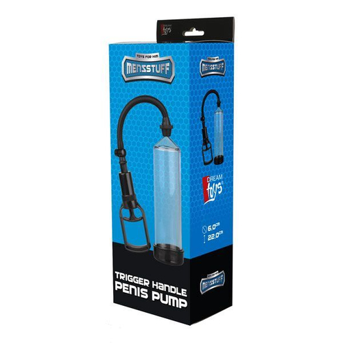Прозрачная вакуумная помпа Trigger Handle Penis Pump