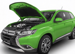 Упоры капота для Mitsubishi Outlander 2012-2022 , 2 шт., (orig) RU000201
