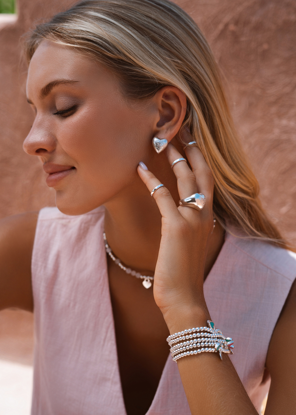 Серьги "Аморе пафф"